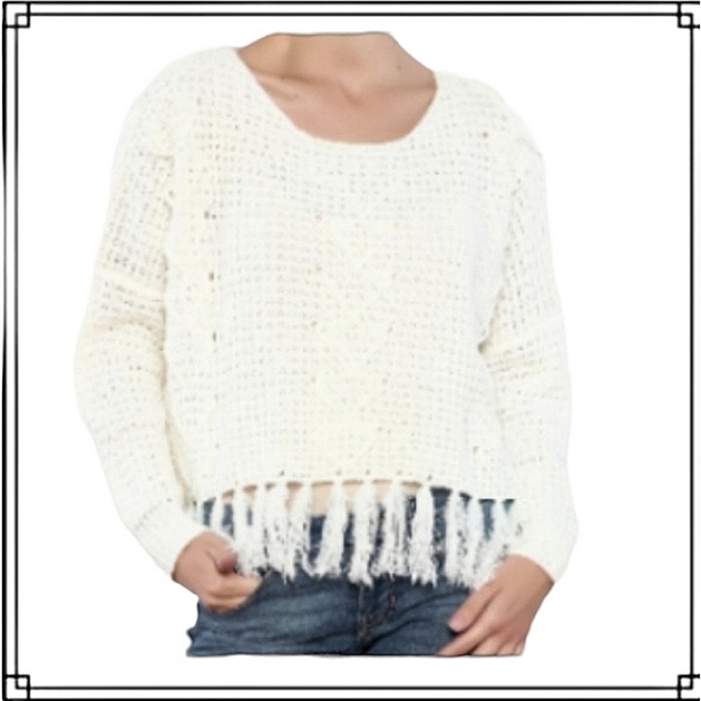 Moon River Oversized Hi Low Loose Knit Sweater Size Med